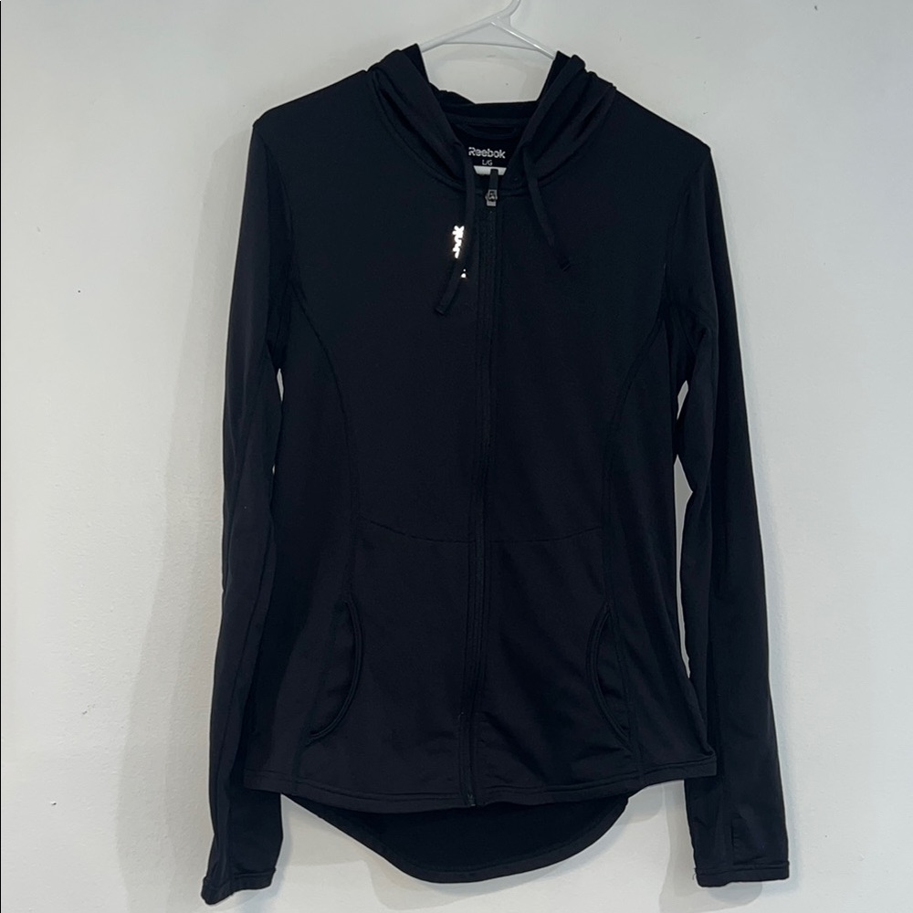 Reebok Midnight Black Full-Zip Hoodie